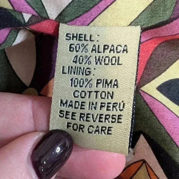 Beyond Threads Rust Orange Jacket, Alpaca Wool Blend, Size M - Picture 7 of 7